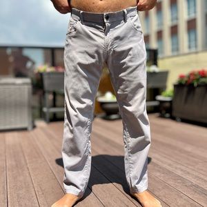 DESIGNER "VERRI"  MEN COTTON PANTS gray. MADE IN ITALY.  SIZE - 32